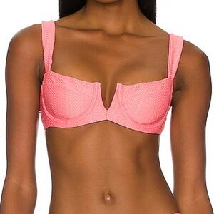 Monday Swimwear Azalea Pink Chevron